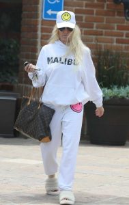 Nicollette Sheridan in a White Sweatsuit