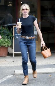 Portia de Rossi in a Black Tee