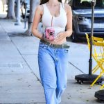 Sophie Mudd in a White Top Was Seen Out in Los Angeles 06/09/2023