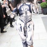 Cardi B in a Patterned Catsuit Was Seen Out at Paris 07/05/2023