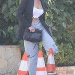 Chrissy Teigen in a Black Blazer Was Seen on Melrose Place in West Hollywood 07/08/2023