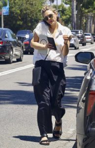 Elizabeth Olsen in a Black Pants