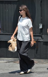 Emily Ratajkowski in a White Tee