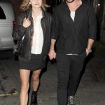 Gabriella Brooks in a Black Leather Jacket Was Seen Out with Liam Hemsworth in London 07/14/2023