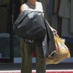 Hilary Duff in an Olive Pants Goes Shopping at the Beverly Glen Mall in Beverly Hills 07/19/2023
