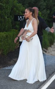 Jennifer Lopez in a White Dress