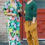 Jocelyn Towne in a Floral Dress Was Seen Out with Simon Helberg in Los Feliz 07/18/2023