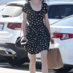 Krysten Ritter in a Black Dress Stops By the Market for Some Essentials in Studio City 07/15/2023