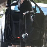 Melanie Griffith in a Black Outfit Brings a Box of Goodies to a Friend’s House in Los Feliz 07/20/2023