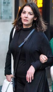 Nigella Lawson in a Black Cardigan