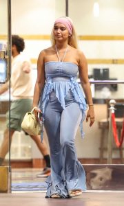 Sab Zada in a Blue Blouse