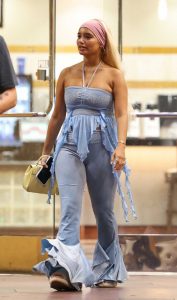 Sab Zada in a Blue Blouse