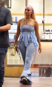 Sab Zada in a Blue Blouse