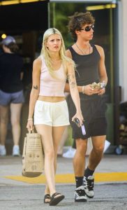 Sami Sheen in a Pink Tank Top