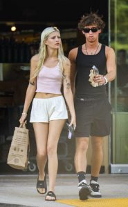 Sami Sheen in a Pink Tank Top