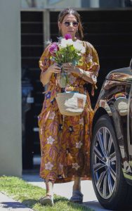 Sandra Bullock in a Floral Dress