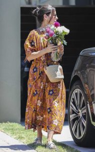 Sandra Bullock in a Floral Dress