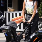 Shay Mitchell in a Black Pants Was Seen Out with Her Daughter in New York 07/25/2023