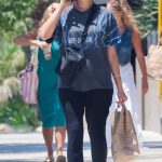 Shay Mitchell in a Grey Tee Steps Out for Shopping Errands in Los Angeles 07/09/2023