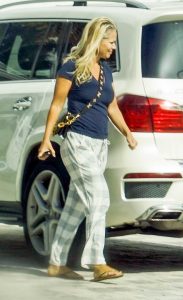 Sky Daily in a Blue Tee