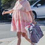 Alia Shawkat in a Pink Dress Enjoys a Stroll Around Los Feliz 08/06/2023
