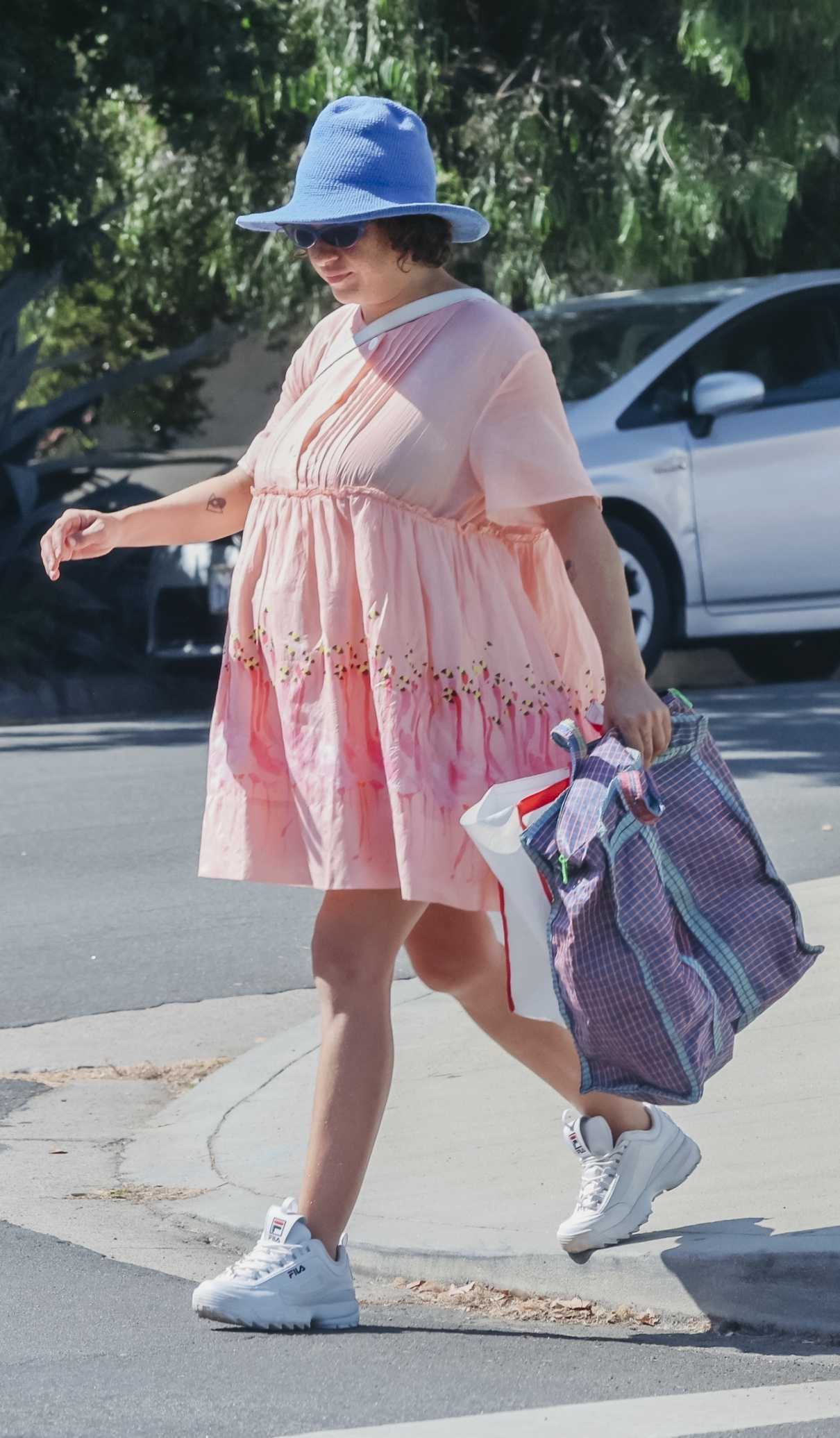 Alia Shawkat in a Pink Dress