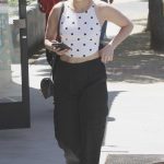 Ariana Madix in a White Polka Dot Top Was Seen Out in West Hollywood 08/17/2023