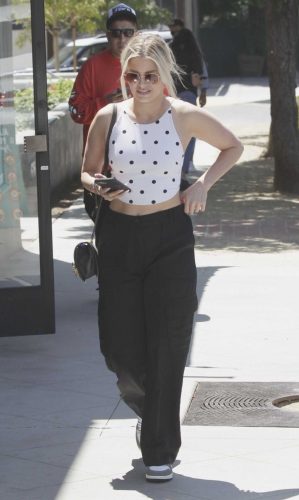 Ariana Madix in a White Polka Dot Top Was Seen Out in West Hollywood 08