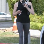 Ashley Greene in a Black Tank Top Leaves After Lunch at Hudson House Restaurant in Beverly Hills 08/01/2023