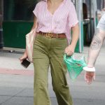 Busy Philipps in an Olive Pants Was Seen Out in Manhattan’s West Village Neighborhood in NYC 08/07/2023