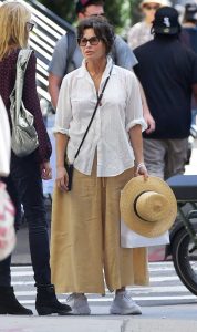 Gina Gershon in a White Blouse