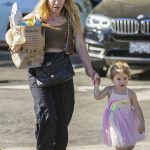 Hilary Duff in a Black Pants Was Seen Out with Her Daughter in Studio City 08/13/2023