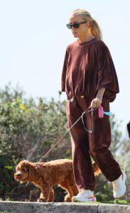 Jacqueline Ellen Last in a Brown Sweatsuit