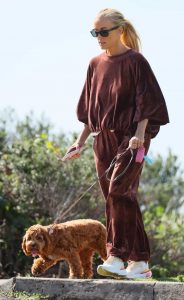 Jacqueline Ellen Last in a Brown Sweatsuit