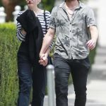 Julia Garner in a Black Pants Enjoys a Lunch Date with Mark Foster in West Hollywood 08/09/2023