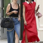 Olivia Palermo in a Red Dress Was Spotted while Shopping with Nicky Hilton in New York 08/02/2023