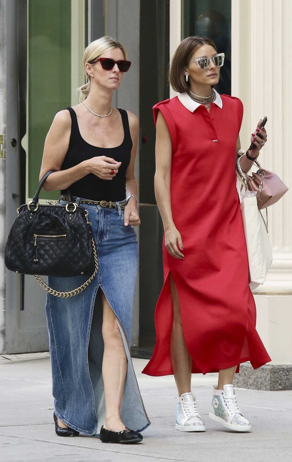 Olivia Palermo in a Red Dress