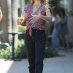 Penelope Cruz in a Floral Blouse Was Seen Out in Studio City 08/01/2023