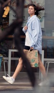 Rachel Leviss in a Blue Shirt