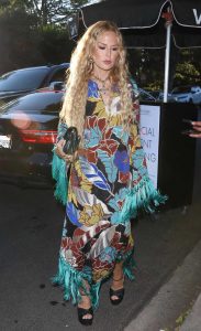 Rachel Zoe in a Floral Dress