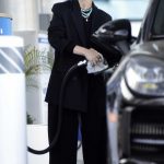 Sarah Paulson in a Black Pantsuit Was Seen at a Gas Station in Los Angeles 08/06/2023