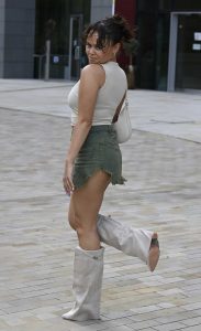 Savanna Darnell in a Beige Top