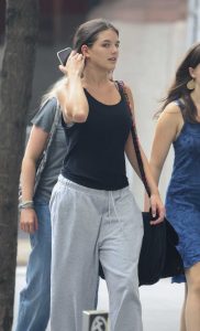 Suri Cruise in a Black Tank Top