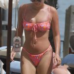 Tasha Ghouri in a Pink Bikini on the Beach in Marbella 08/09/2023