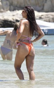 Teresa Giudice in an Orange Bikini