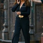 Tina Knowles in a Black Jumpsuit Was Seen Out in New York 07/31/2023