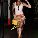 Winnie Harlow in a White Sneakers Was Seen Out in Los Angeles 08/15/2023