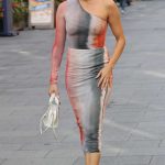 Ashley Roberts in a Tight One Shoulder Dress Leaves the Heart Radio in London 09/25/2023