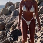 Kara Del Toro in a White Bikini on the Beach in Tulum 08/30/2023
