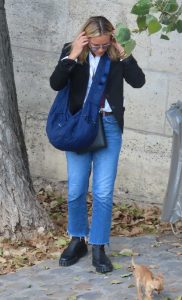 Maria Bello in a Blue Jeans